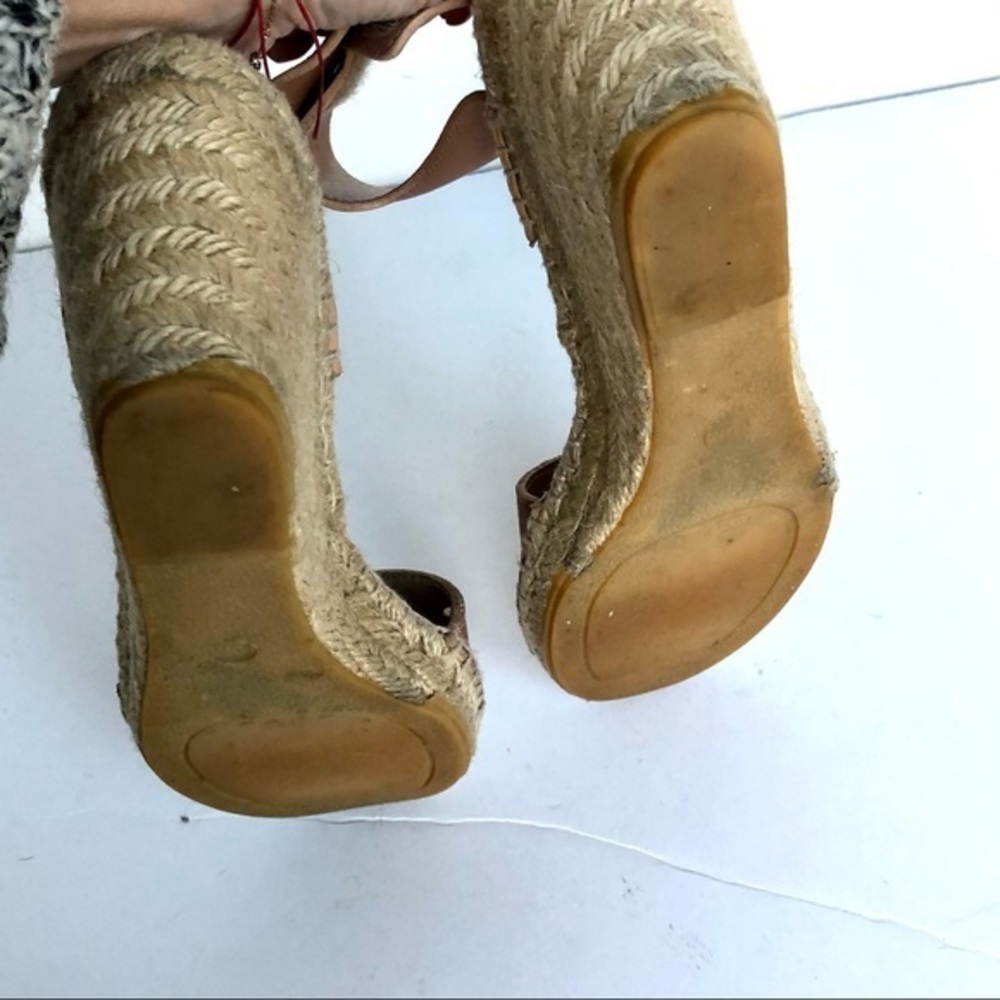 Vince. Sophia nude leather espadrille size 10 - Picture 8 of 9